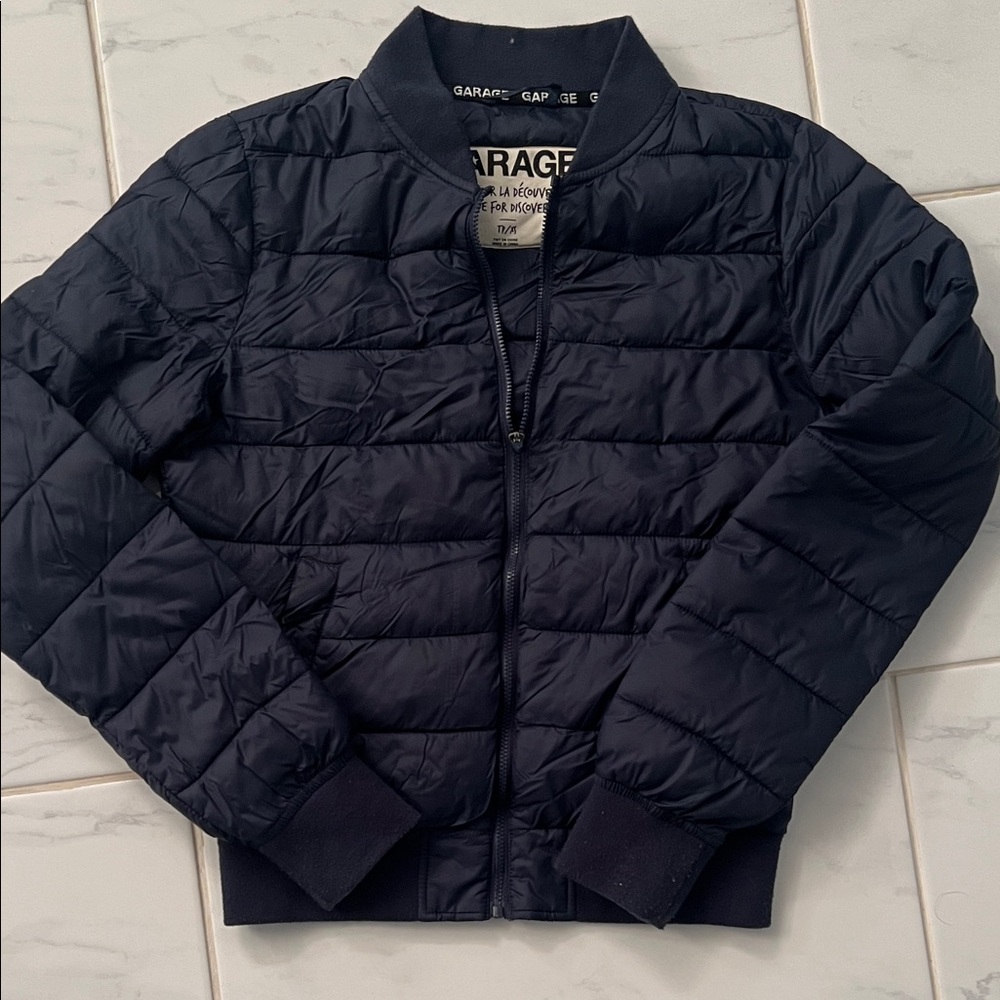 Garage  Ladies Navy Puffer Jacket